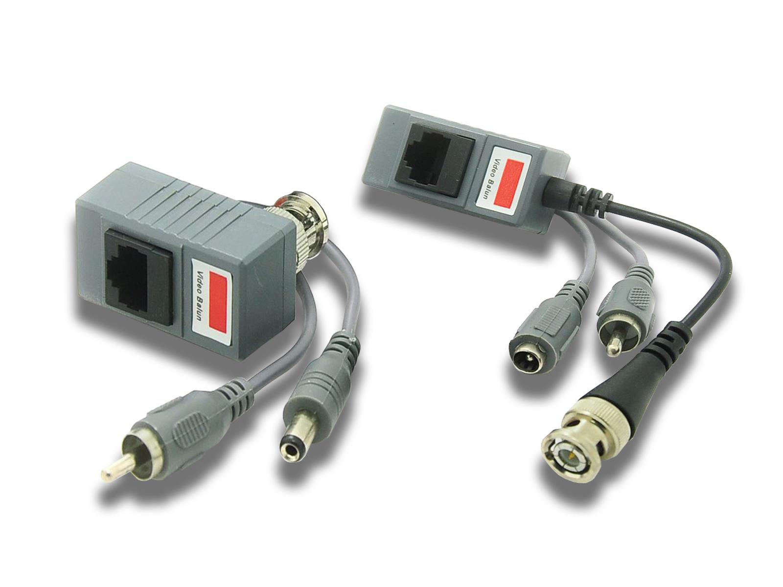 BNC Coax RJ45 Balun W/Audio