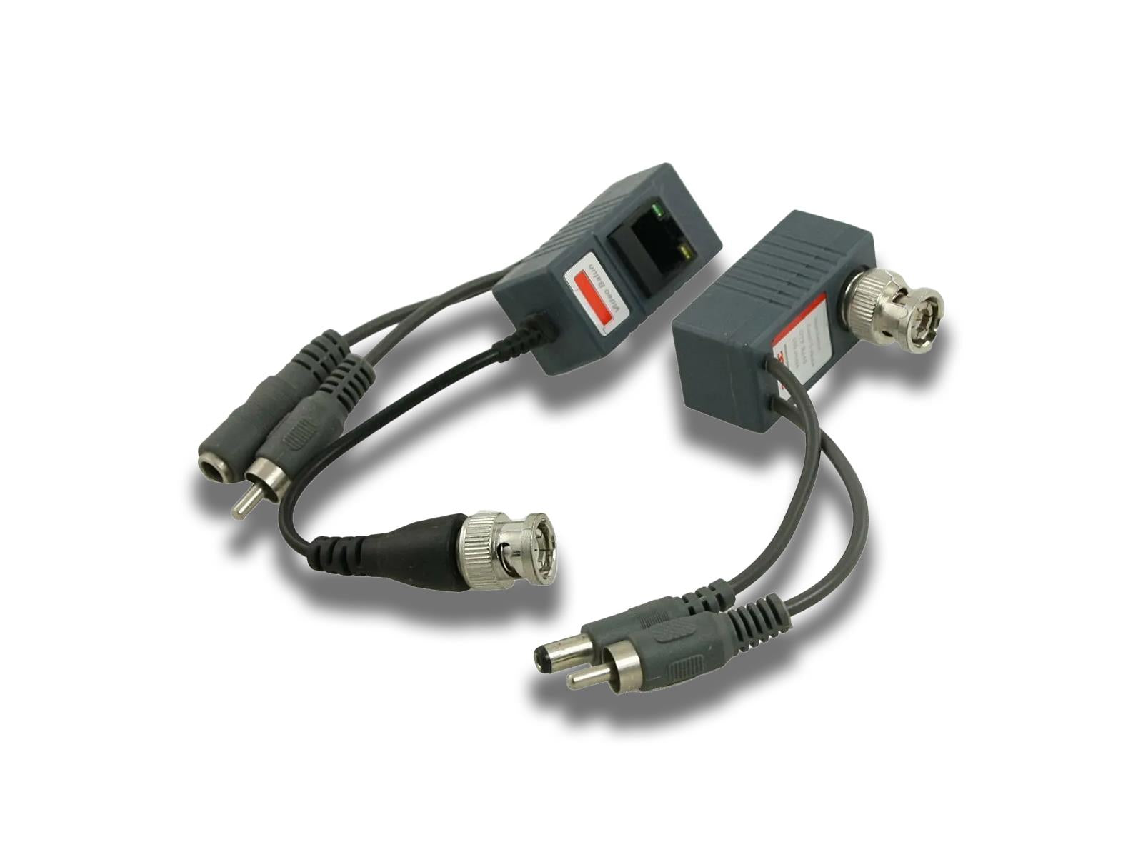BNC Coax RJ45 Balun W/Audio