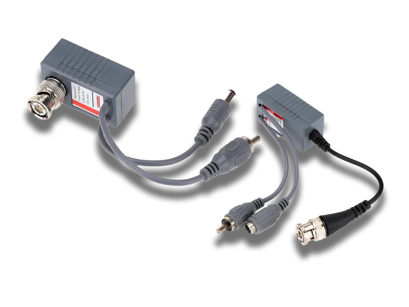 BNC Coax RJ45 Balun W/Audio
