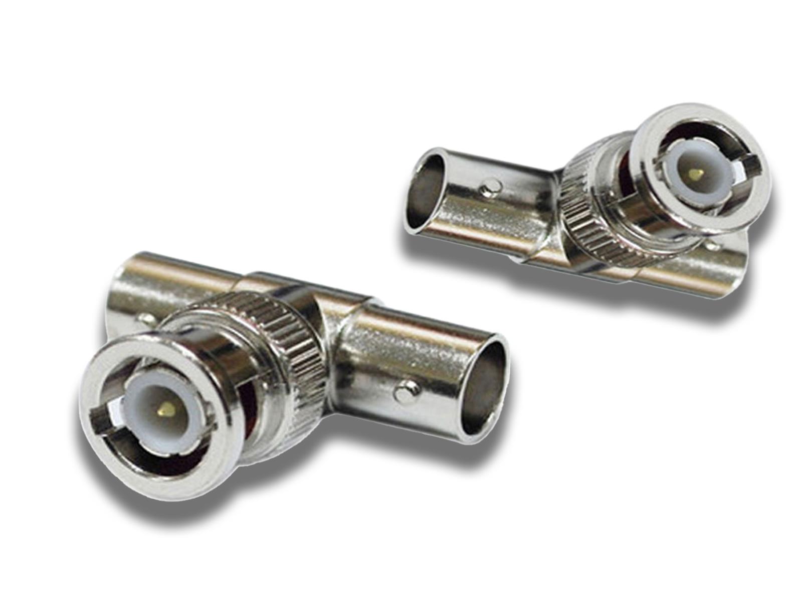 2 Way BNC T-Splitter Male to 2x Female