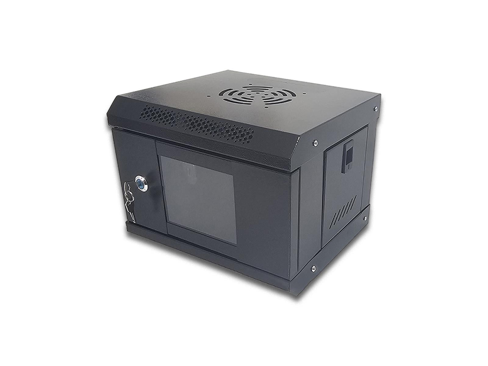 4U Rack Mount Cabinet - 10" Half Rack for SOHO & CCTV | Wall Mountable Server Cabinet with Shelf