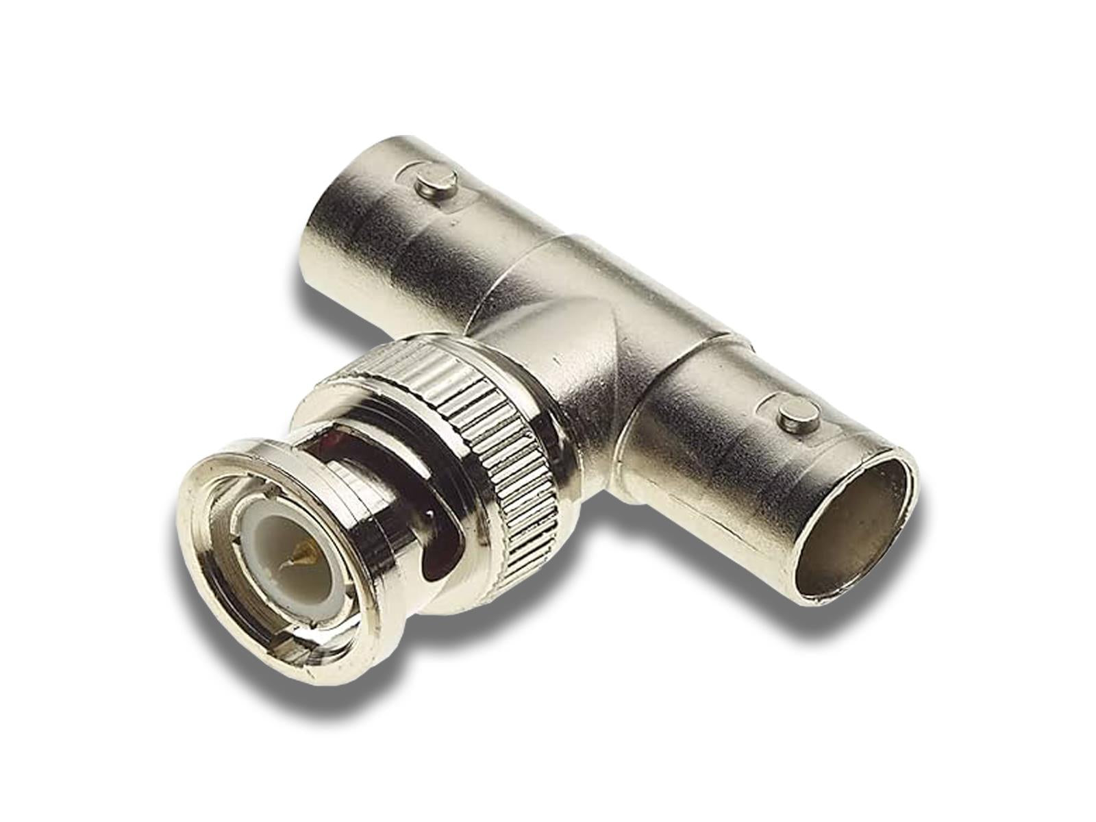 2 Way BNC T-Splitter Male to 2x Female
