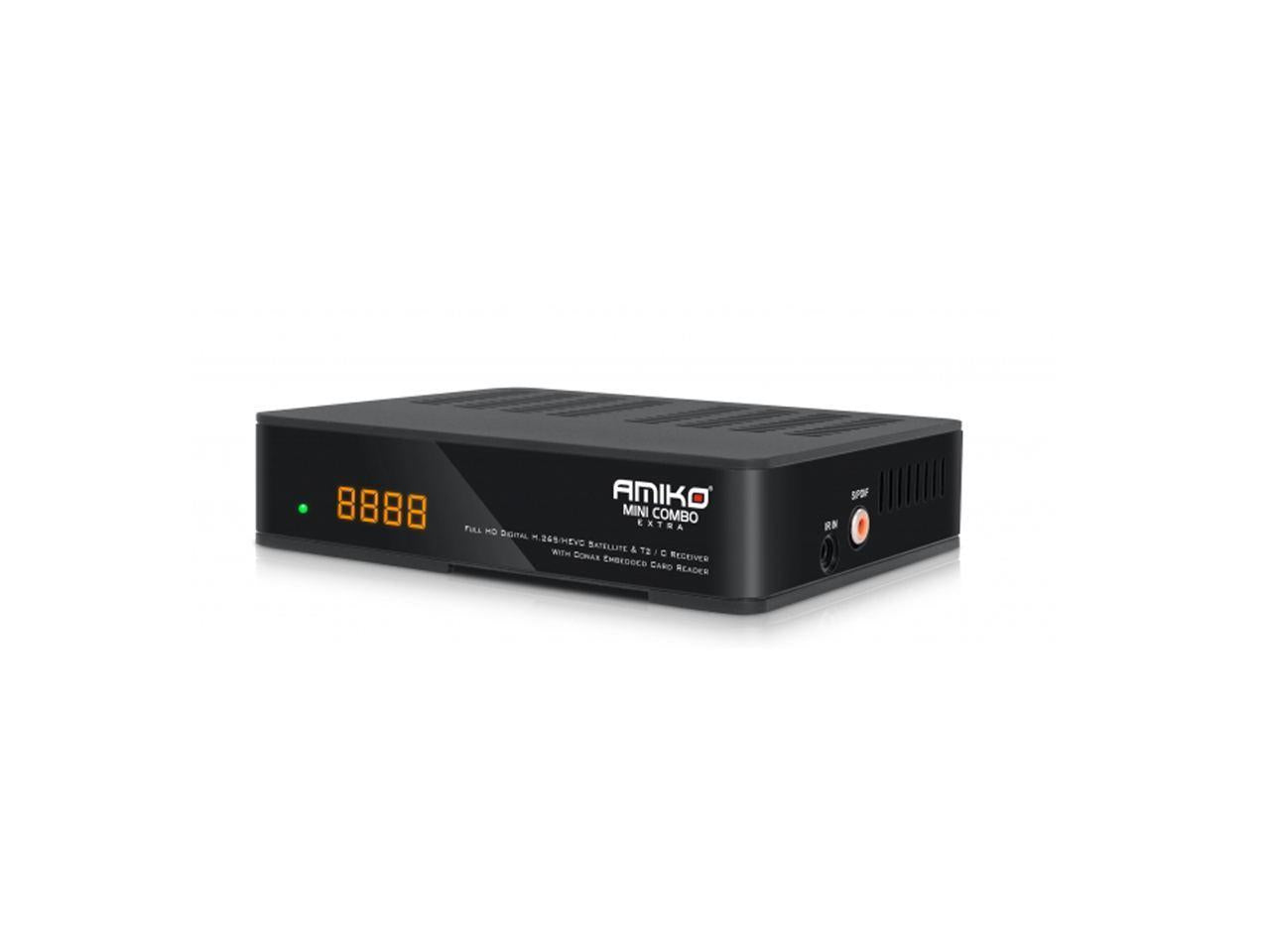 Mini Combo Receiver | with IR Sensor | Up to 5000 TV and Radio channels (Amiko®)