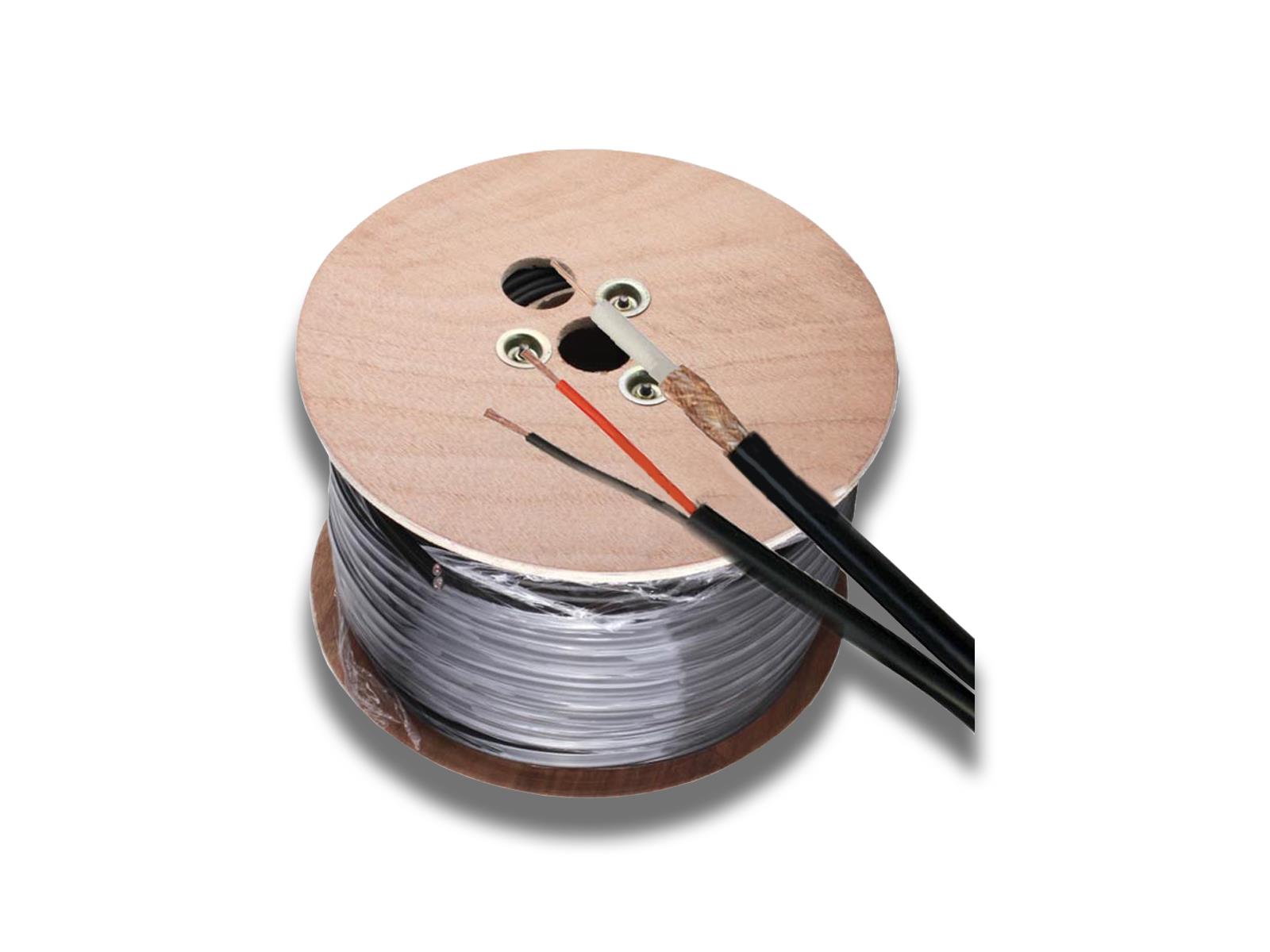 RG59 Coaxial Cable With 2 Power Cables