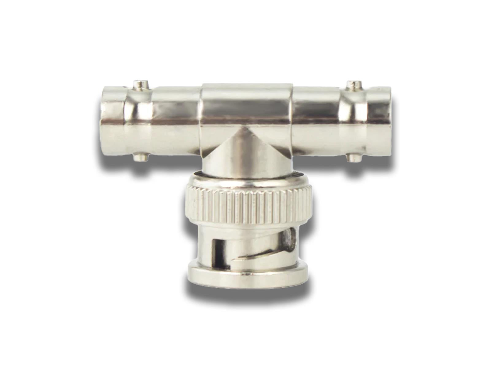 2 Way BNC T-Splitter Male to 2x Female