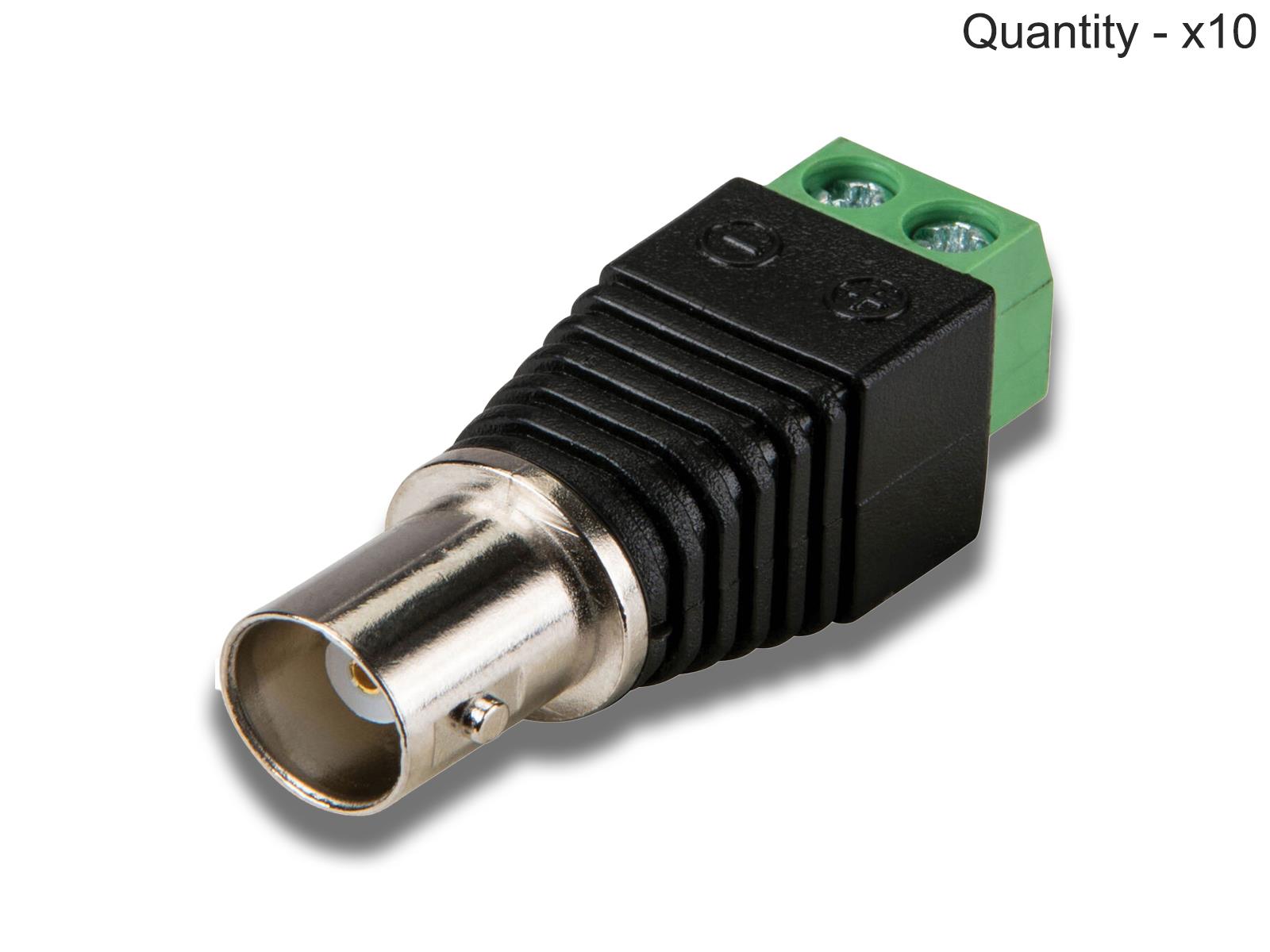 Female BNC Socket to Screw Terminal Block Adapter
