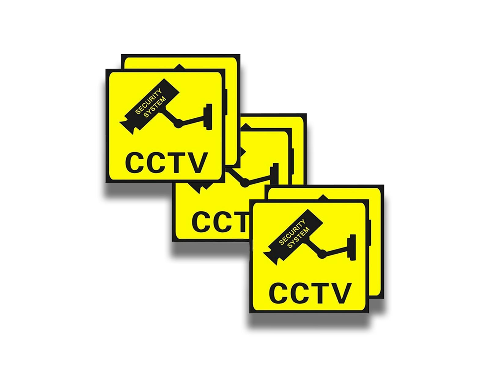 CCTV Warning Stickers (10 Pack)