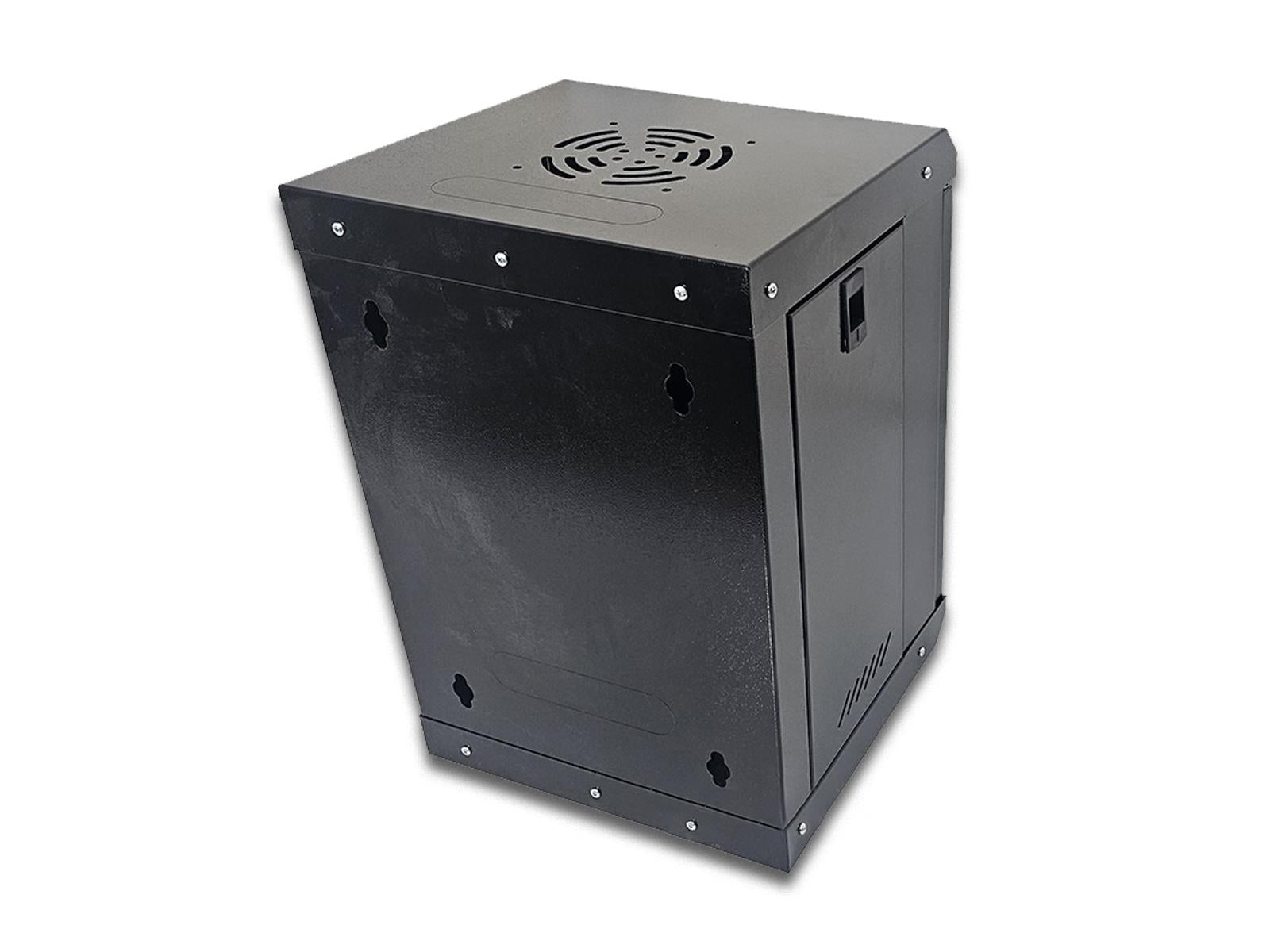 9U Rack Mount Cabinet - 10" Wall Mount Server Cabinet with Glass Door | Compact 300mm Depth