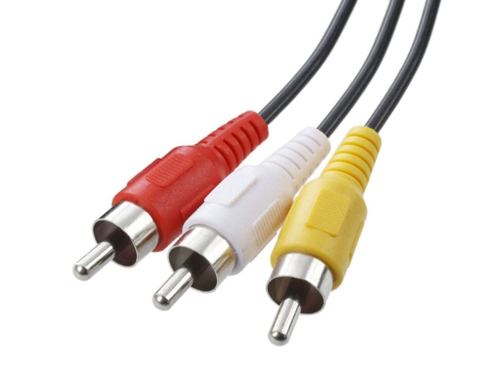 3m RCA Audio Cable Connections Red, White Male RCA to RCA / Phono Terminations